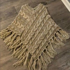 Maurices cable knit Shaw/Sweater